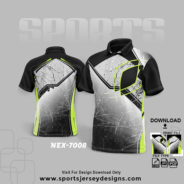 NEX-7008 BLACK SPORTSWEAR SUBLIMATION JERSEY DESIGN