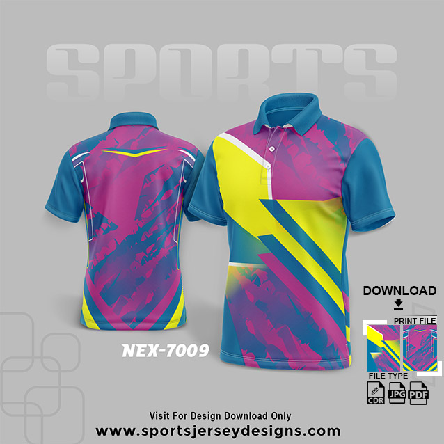 NEX-7009 PINK SPORTSWEAR SUBLIMATION JERSEY DESIGN