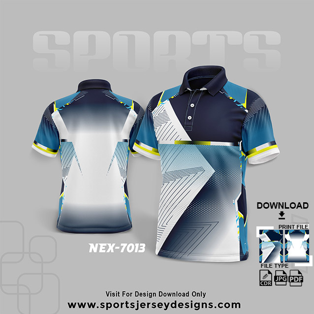 NEX-7013 BLACK SPORTSWEAR SUBLIMATION JERSEY DESIGN