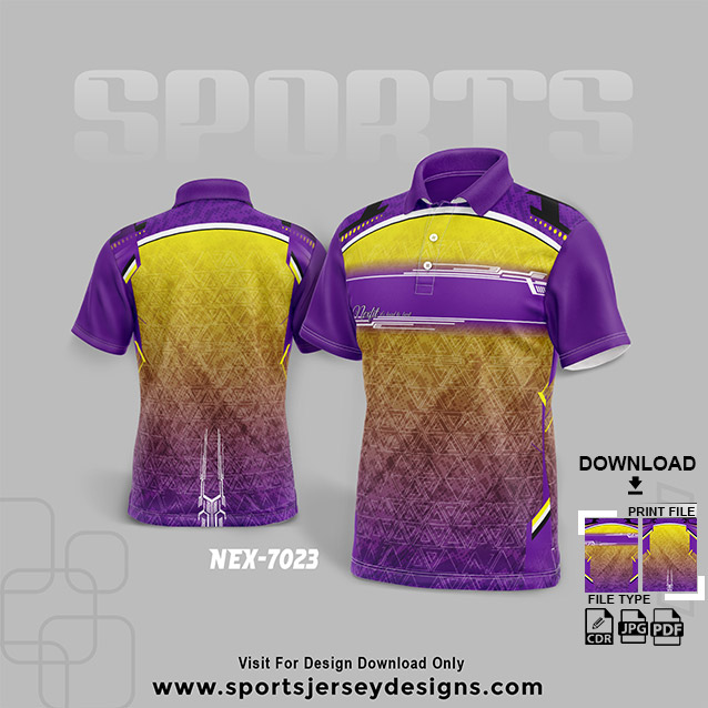 NEX-7023 PURPLE SPORTSWEAR SUBLIMATION JERSEY DESIGN