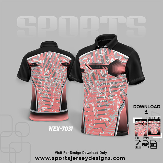 NEX-7031 GRAY SPORTSWEAR SUBLIMATION JERSEY DESIGN