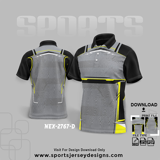 NEX-2767 GREEN WITH BLACK SPORTSWEAR SUBLIMATION JERSEY DESIGN