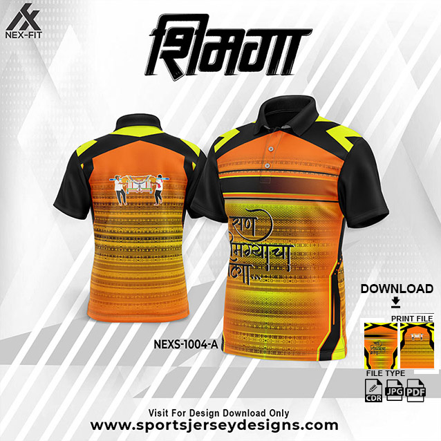 NEXS-1004 B PINK AND BLACK SHIMGA FESTIVAL SUBLIMATION JERSEY DESIGN