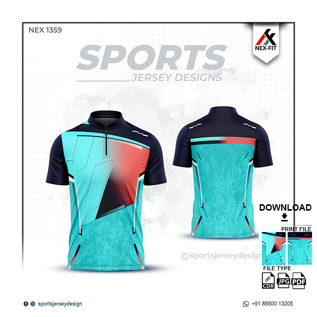 NEX-1359 GREEN WITH BLACK SPORTSWEAR SUBLIMATION JERSEY DESIGN