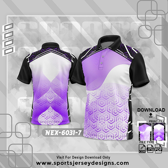 NEX-6031-7 PURPLE WITH BLUE SPORTSWEAR SUBLIMATION JERSEY DESIGN
