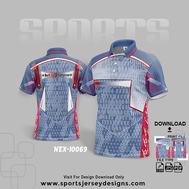 NEX-10069 PURPLE WITH WHITE SPORTSWEAR SUBLIMATION JERSEY DESIGN