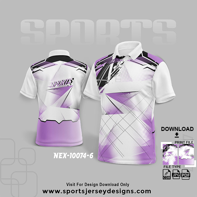 NEX-10074-6 PURPLE WITH WHITE SPORTSWEAR SUBLIMATION JERSEY DESIGN