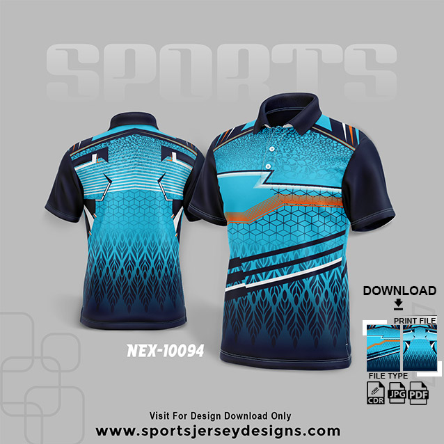 NEX-10094 BLUE WITH WHITE SPORTSWEAR SUBLIMATION JERSEY DESIGN
