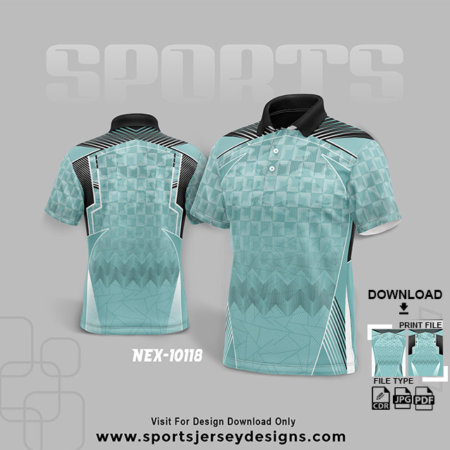 NEX-10118 GREEN WITH WHITE SPORTSWEAR SUBLIMATION JERSEY DESIGN
