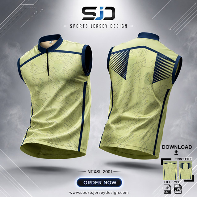 NEXSL-2001 GREEN AND BLUE PATTERNS COMBINATION SPORTSWEAR SUBLIMATION JERSEY DESIGN