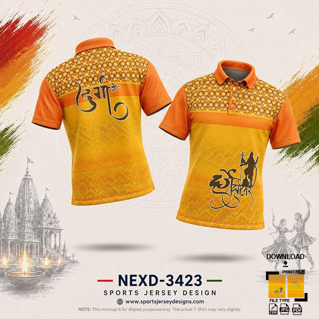 NEXD-3423 YELLOW AND ORANGE COMBINATION FOR NAVRATRI SPECIAL DESIGN