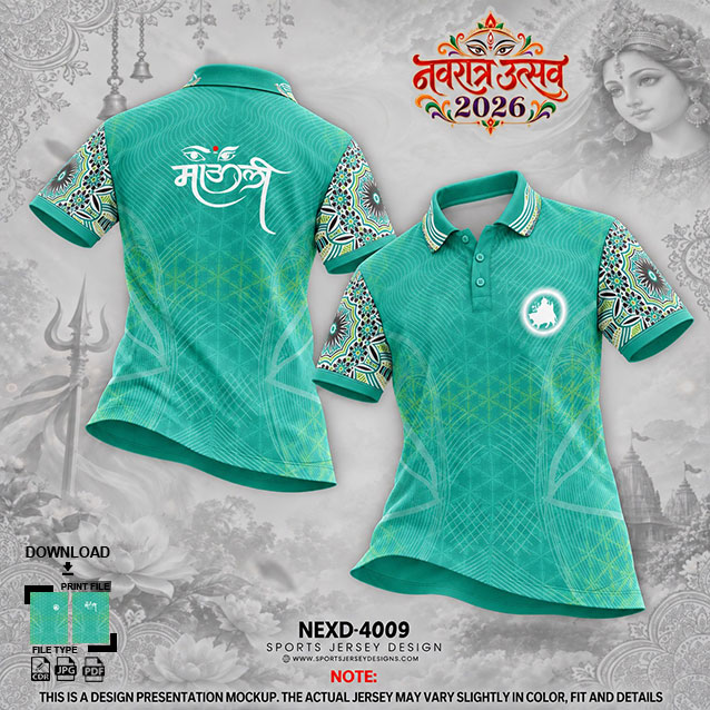 NEXD-4009 SEA GREEN AND WHITE COMBINATION FOR NAVRATRI SPECIAL DESIGN