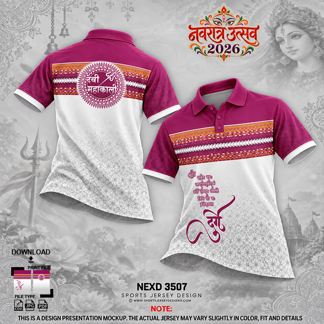 NEXD-3507 RANI PINK AND WHITE COMBINATION FOR NAVRATRI SPECIAL DESIGN