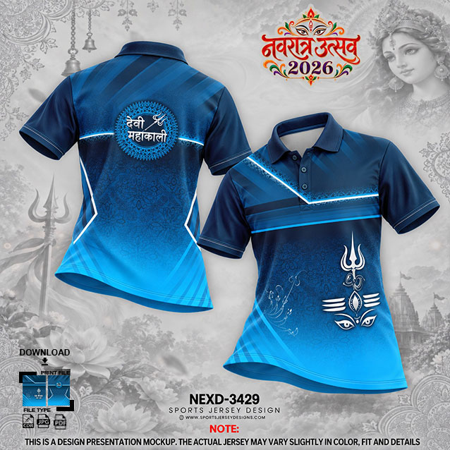 NEXD-3429 BLUE AND BLACK COMBINATION FOR NAVRATRI SPECIAL DESIGN