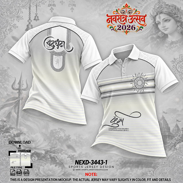 NEXD-3443-I WHITE AND LIGHT GREY COMBINATION FOR NAVRATRI SPECIAL DESIGN