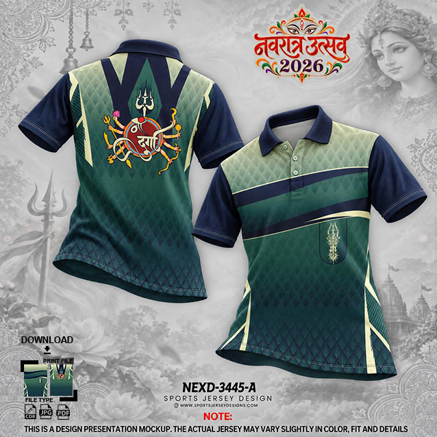 NEXD-3445-A GREEN AND NAVY BLUE COMBINATION FOR NAVRATRI SPECIAL DESIGN
