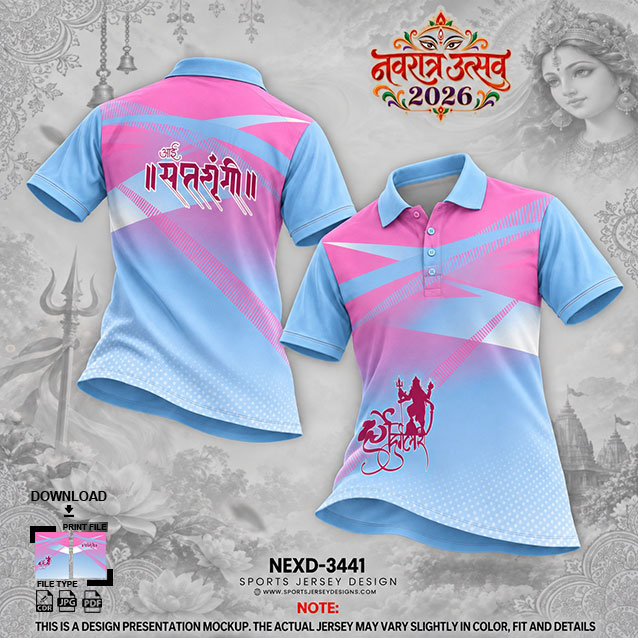 NEXD-3441 PINK,WHITE AND BLUE COMBINATION FOR NAVRATRI SPECIAL DESIGN