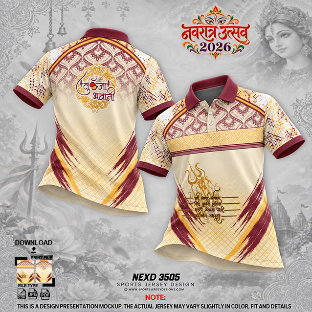 NEXD-3505 YELLOW AND MAROON COMBINATION FOR NAVRATRI SPECIAL DESIGN
