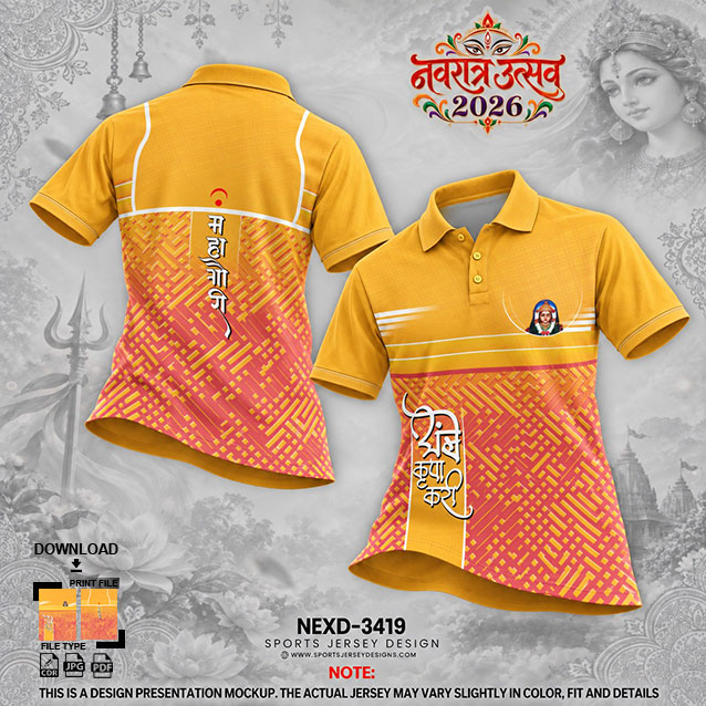 NEXD-3419 ORANGE AND YELLOW COMBINATION FOR NAVRATRI SPECIAL DESIGN