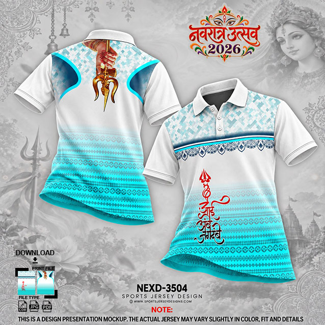NEXD-3504 FIROZI AND WHITE COMBINATION FOR NAVRATRI SPECIAL DESIGN