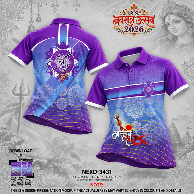 NEXD-3431 PURPLE AND BLUE COMBINATION FOR NAVRATRI SPECIAL DESIGN