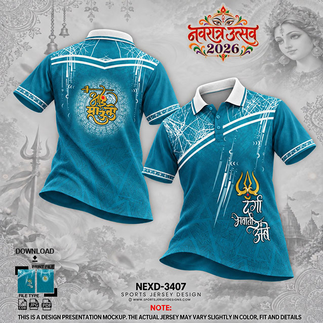 NEXD-3407 BLUE AND WHITE COMBINATION FOR NAVRATRI SPECIAL DESIGN