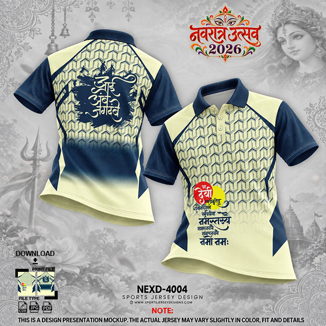 NEXD-4004 NAVY BLUE AND OFF WHITE COMBINATION FOR NAVRATRI SPECIAL DESIGN