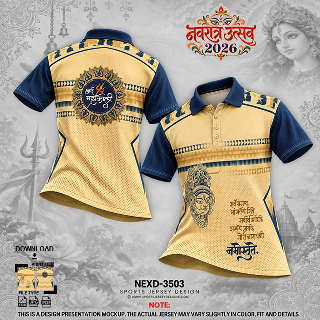 NEXD-3505 CREAM AND NAVY  BLUE COMBINATION FOR NAVRATRI SPECIAL DESIGN