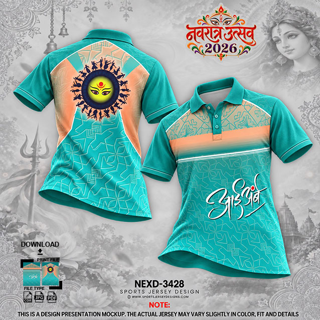 NEXD-3428 GREEN AND ORANGE COMBINATION FOR NAVRATRI SPECIAL DESIGN