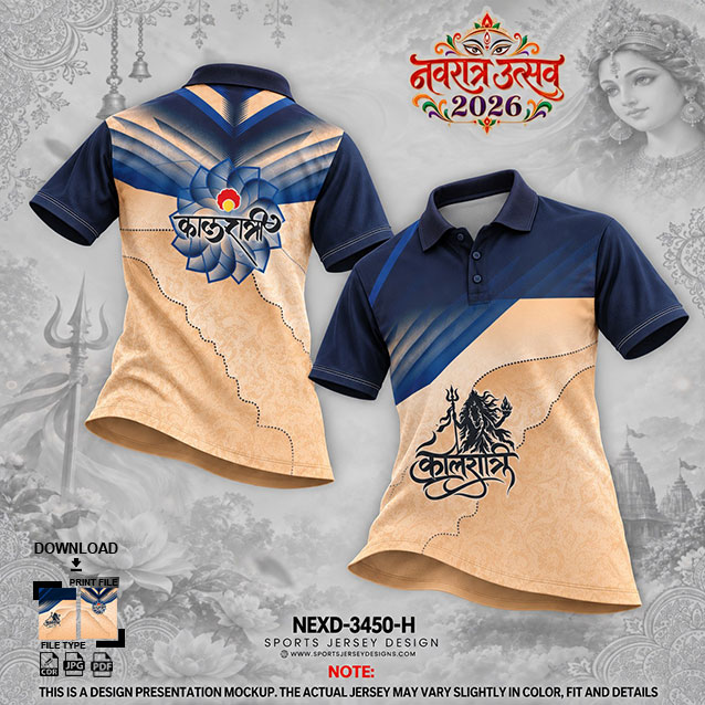 NEXD-3450 H NAVY BLUE AND CREAM COMBINATION FOR NAVRATRI SPECIAL DESIGN