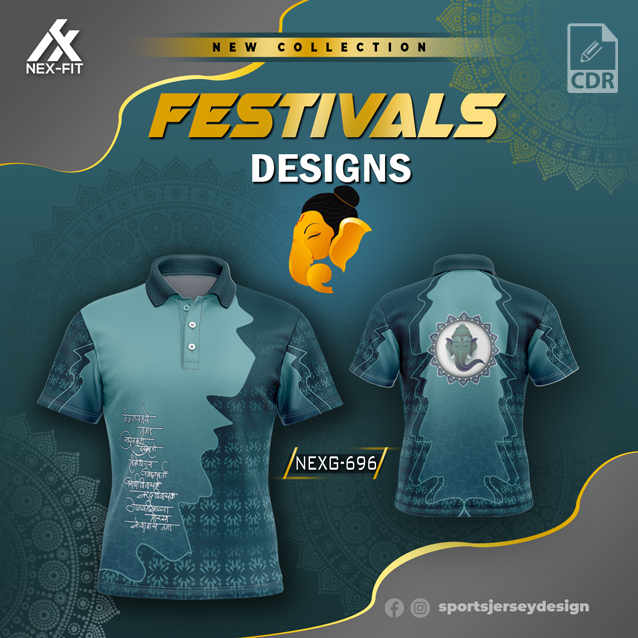 NEXG-696 GANESHA FESTIVAL SUBLIMATION JERSEY DESIGN