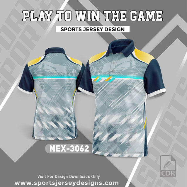 NEX 2740 GRAY WITH WHITE GRADIENT SPORTSWEAR SUBLIMATION JERSEY DESIGN
