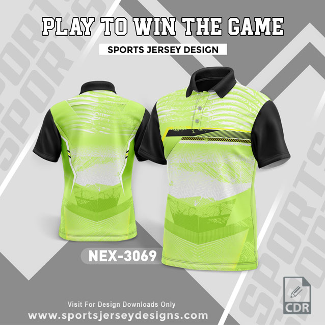 NEX 3069 PISTA GREEN WITH WHITE GRADIENT SPORTSWEAR SUBLIMATION JERSEY DESIGN