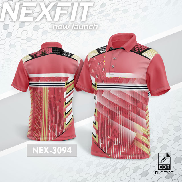 NEX 3094 RED AND YELLOW GRADIENT SPORTSWEAR SUBLIMATION JERSEY DESIGN