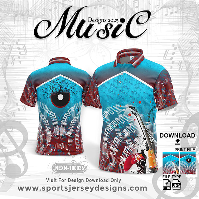 NEXM-100036 MAROON AND BLUE GRADIENT SPORTSWEAR SUBLIMATION JERSEY DESIGN