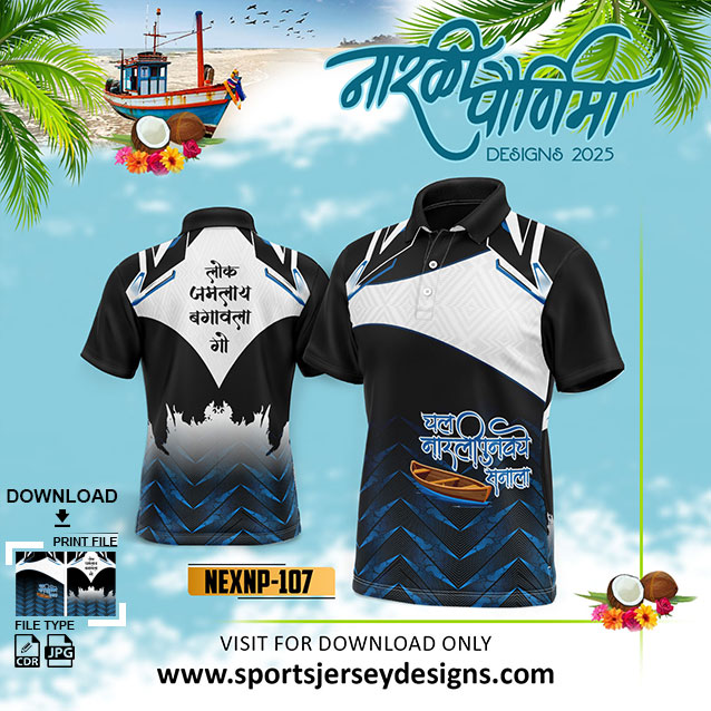 NEXNP-107 NARALI POURNIMA TRADITIONAL AND FESTIVE WEAR IN BLUE ,BLACK AND WHITE COLOR