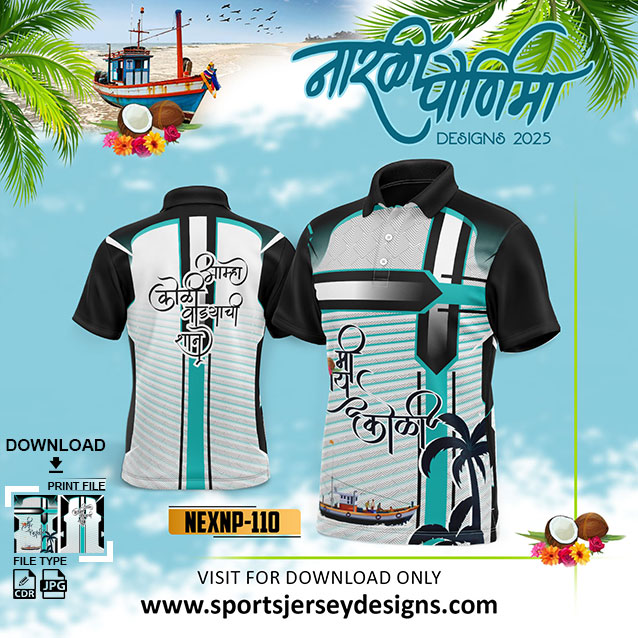 NEXNP-110 NARALI POURNIMA TRADITIONAL AND FESTIVE WEAR IN SEA GREEN,BLACK AND WHITE COLOR