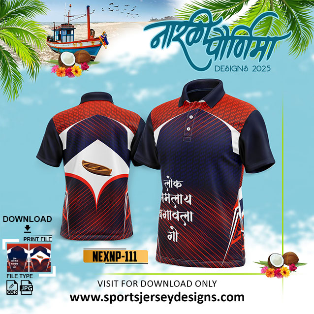 NEXNP-111 NARALI POURNIMA TRADITIONAL AND FESTIVE WEAR IN RED AND NAVY BLUE COLOR