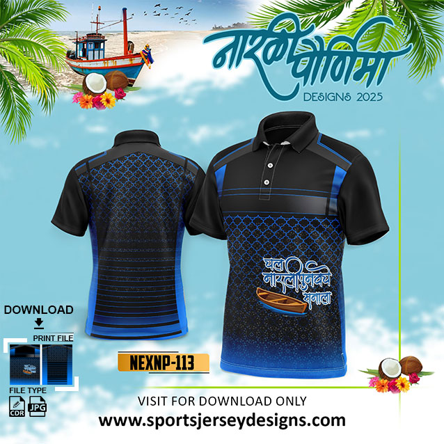 NEXNP-113 NARALI POURNIMA TRADITIONAL AND FESTIVE WEAR IN BLUE AND BLACK COLOR