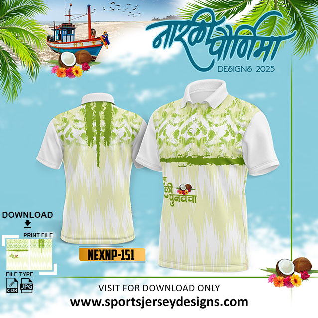 NEXNP 151 NARALI POURNIMA TRADITIONAL AND FESTIVE WEAR IN PISTA GREEN AND WHITE COLOR