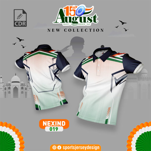 NEXIND-019 Independence Day Sublimation Jersey Design