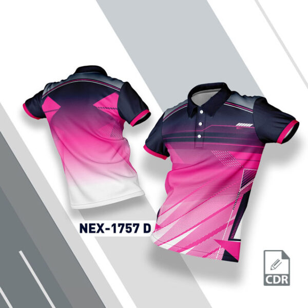 NEX-1757-D PINK/WHITE AND NAVY BLUE SPORTSWEAR SUBLIMATION JERSEY DESIGN