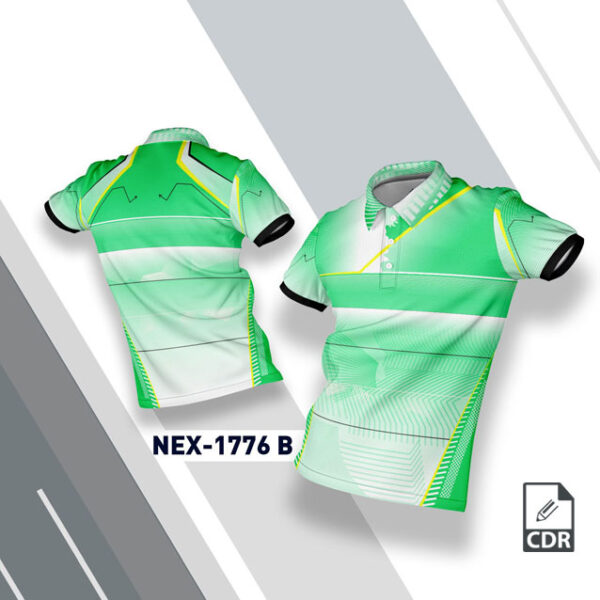 NEX-1776-B GREEN AND WHITE BLUE SPORTSWEAR SUBLIMATION JERSEY DESIGN