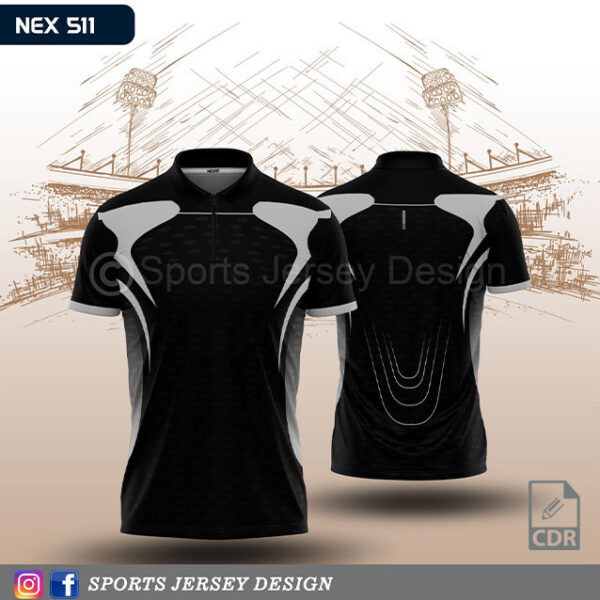 NEX 511 BLACK SPORTSWEAR SUBLIMATION JERSEY DESIGN