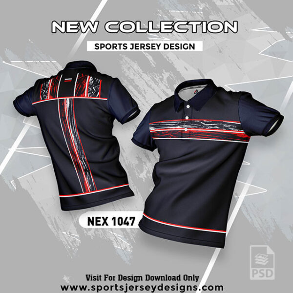 NEX 1047 NAVY BLUE SPORTSWEAR SUBLIMATION JERSEY DESIGN