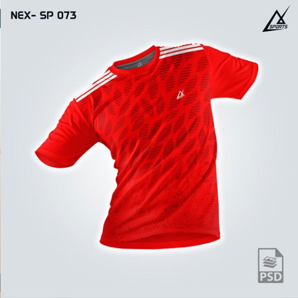 NEX SP 073 RED SPORTSWEAR SUBLIATION JERSEY DESIGN
