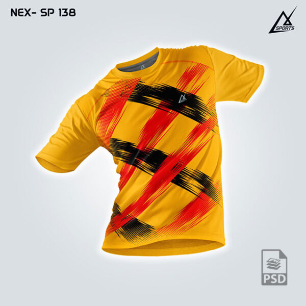 NEX SP 138 YELLOW SPORTSWEAR SUBLIMATION JERSEY DESIGN