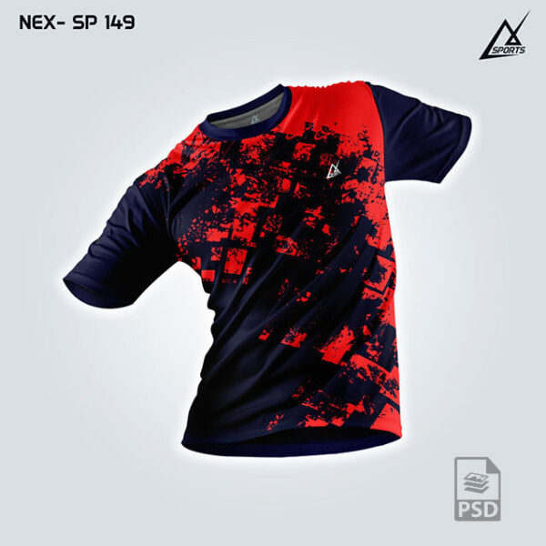 NEX SP 149 RED AND VIOLET SPORTSWEAR SUBLIMATION JERSEY DESIGN