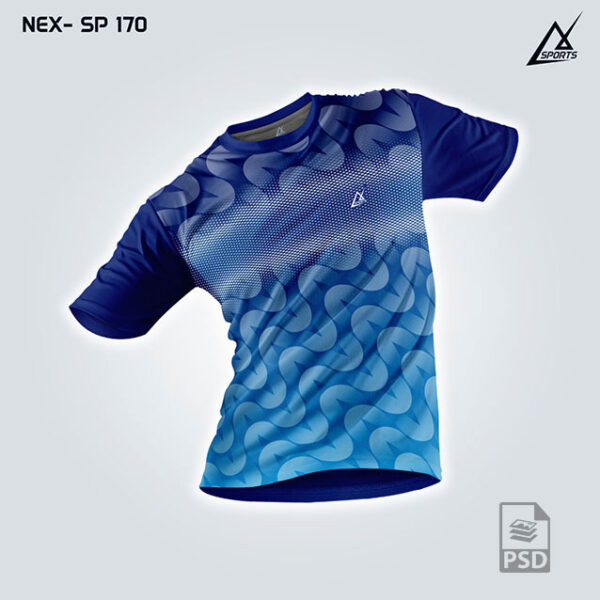 NEX SP 170 INDIA BLUE SPORTSWEAR SUBLIMATION JERSEY DESIGN