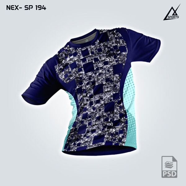 NEX SP 194 VIOLET AND FIROZI SPORTSWEAR SUBLIMATION JERSEY DESIGN